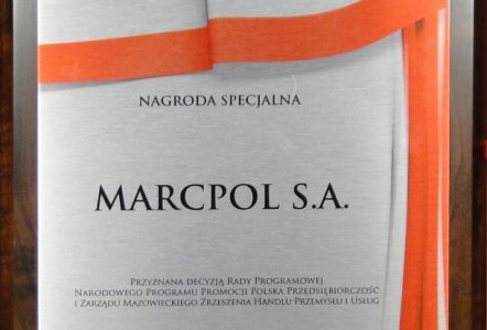 MarcPol nagrodzony tytułami „Firma 25-lecia wolności RP” i „Przedsiębiorca 25-le