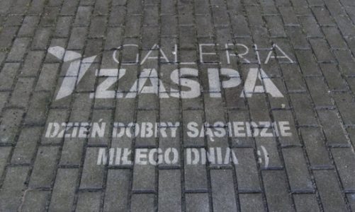 Galeria Zaspa wita się z sąsiadami ekologicznym graffiti