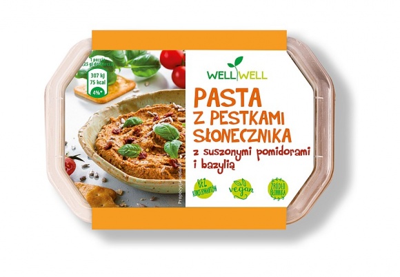 Nowość Well Well – Pasta z pestkami słonecznika z suszonymi pomidorami i bazylią