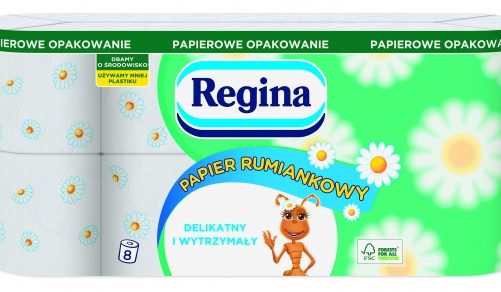 Regina Papier Rumiankowy w Nowym Opakowaniu z Papieru