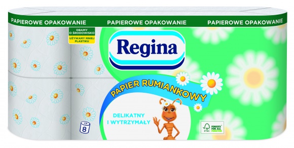 Regina Papier Rumiankowy w Nowym Opakowaniu z Papieru