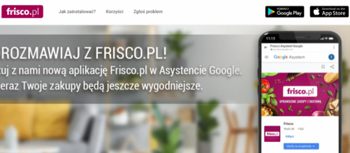 Nowa jakość w e-grocery. Zakupy na Frisco.pl z Asystentem Google