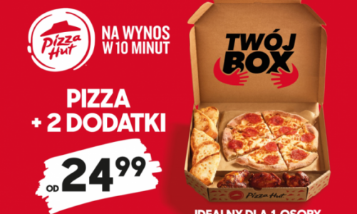 Nowość w Pizza Hut – Twój Box, czyli pizza i 2 dodatki