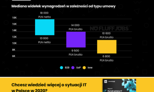 Rynek pracy IT 2020 – raport No Fluff Jobs. Aż 22 tys. dla Security i Big Data