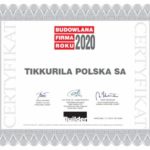 Tikkurila z tytułem „Budowlanej Firmy Roku 2020”